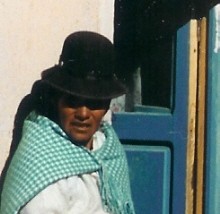 Bolivian woman with hat