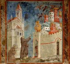 Assisi - Basilica San Francesco - Fresco from Giotto