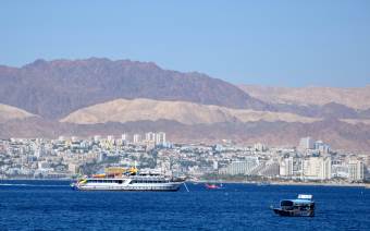 Red Sea with Eilat and mount Sinai