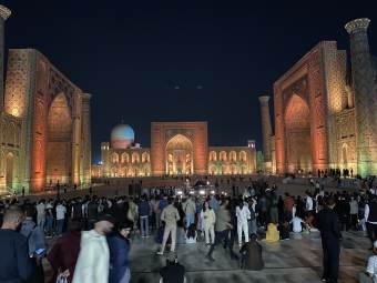 Samarkand - Registan at night